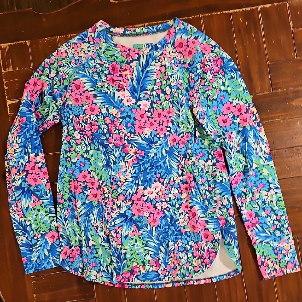 Lilly Pulitzer Floral Print Blythe Top small